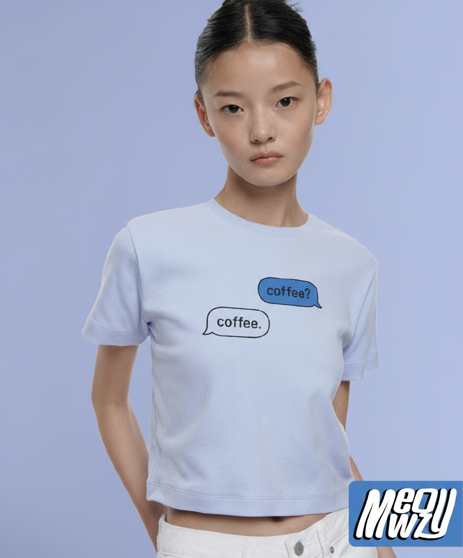 Coffee Themed Women's Boxy Tee, Cute Coffee Shirt, Casual Graphic Tee, Gift for Coffee Lovers, Summer Fashion Top, Relaxed Fit Tee
