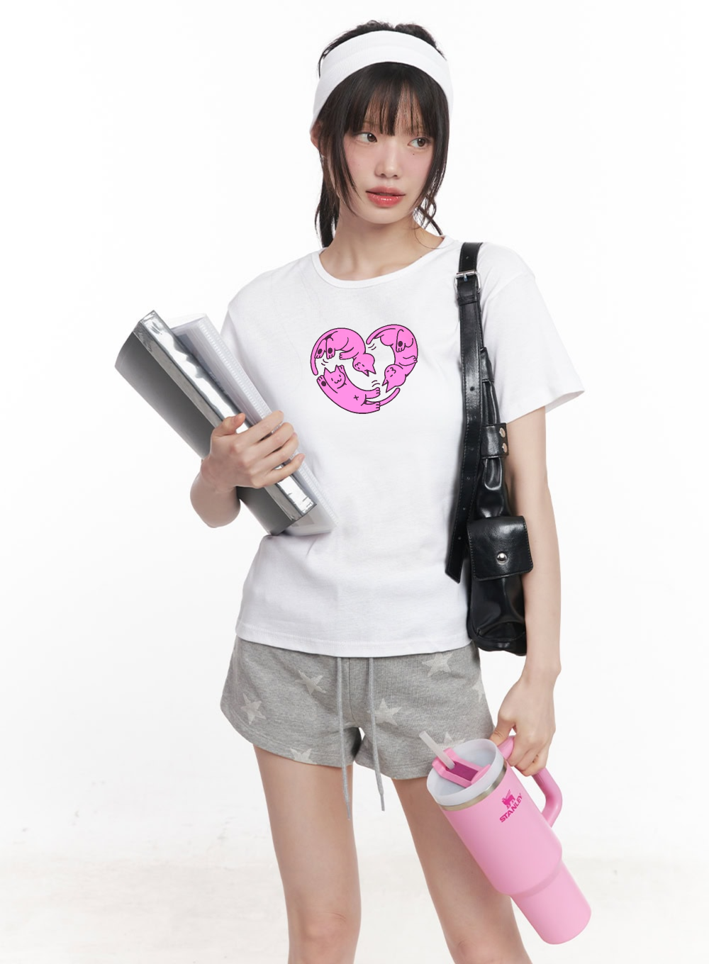 Cute Cat Love Tee, Unisex Cotton Tee, Gift for Cat Lovers, Fun Graphic Shirt, Casual Daily Wear, Birthday Gift Idea, Kawaii Fashion